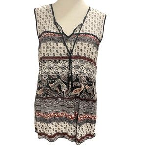 Paraphrase boho style  sleeveless top